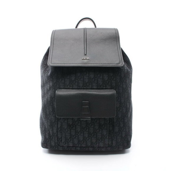 Dior MOTION Oblique Backpack Leather Black - Picture 1 of 7